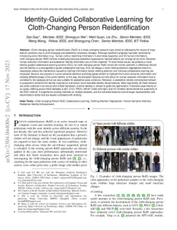 Identity-Guided Collaborative Learning for Cloth-Changing Person
  Reidentification