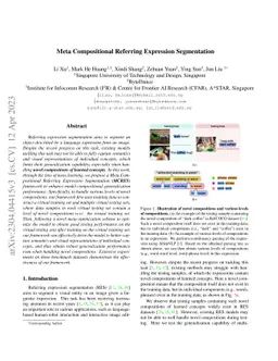 Meta Compositional Referring Expression Segmentation