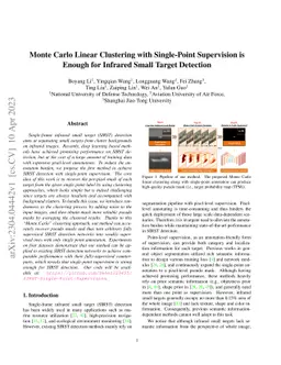 Monte Carlo Linear Clustering with Single-Point Supervision is Enough
  for Infrared Small Target Detection