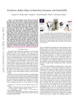 PoseFusion: Robust Object-in-Hand Pose Estimation with SelectLSTM