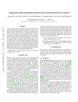 Enhancing Speech-to-Speech Translation with Multiple TTS Targets