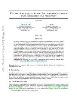 Scalable Randomized Kernel Methods for Multiview Data Integration and
  Prediction