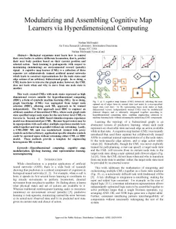 Modularizing and Assembling Cognitive Map Learners via Hyperdimensional
  Computing