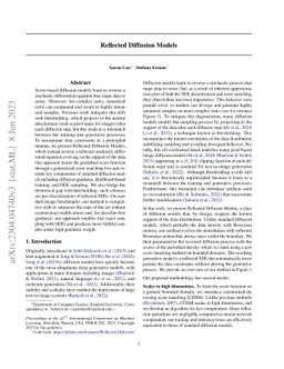 Reflected Diffusion Models