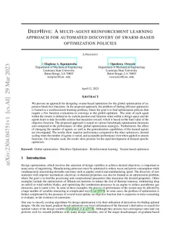 DeepHive: A multi-agent reinforcement learning approach for automated
  discovery of swarm-based optimization policies