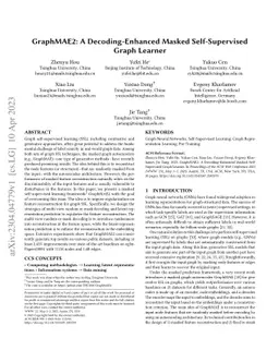 GraphMAE2: A Decoding-Enhanced Masked Self-Supervised Graph Learner