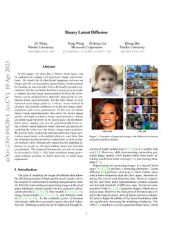 Binary Latent Diffusion