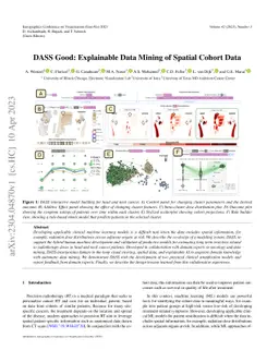 DASS Good: Explainable Data Mining of Spatial Cohort Data