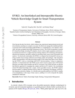 EVKG: An Interlinked and Interoperable Electric Vehicle Knowledge Graph
  for Smart Transportation System