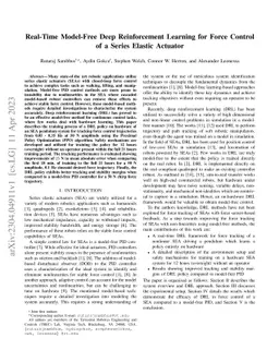 Real-Time Model-Free Deep Reinforcement Learning for Force Control of a
  Series Elastic Actuator