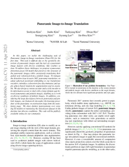 Panoramic Image-to-Image Translation