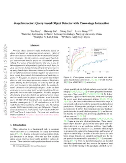 StageInteractor: Query-based Object Detector with Cross-stage
  Interaction