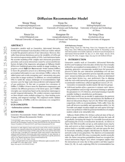 Diffusion Recommender Model