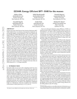 EESMR: Energy Efficient BFT-SMR for the masses