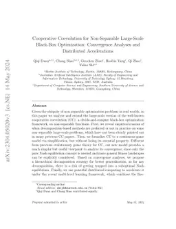 Cooperative Coevolution for Non-Separable Large-Scale Black-Box
  Optimization: Convergence Analyses and Distributed Accelerations
