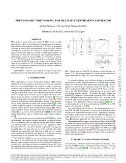 Soft Dynamic Time Warping for Multi-Pitch Estimation and Beyond