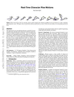 Real-Time Character Rise Motions