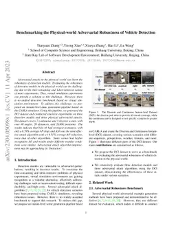 Benchmarking the Physical-world Adversarial Robustness of Vehicle
  Detection