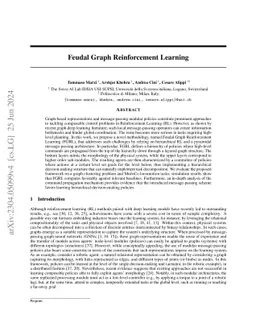 Feudal Graph Reinforcement Learning