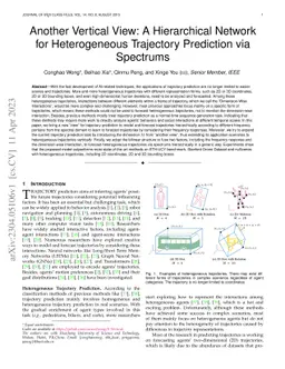 Another Vertical View: A Hierarchical Network for Heterogeneous
  Trajectory Prediction via Spectrums