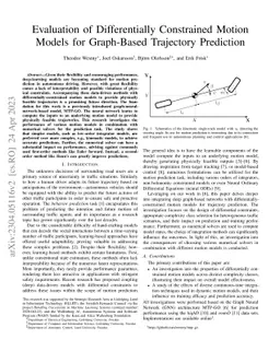 Evaluation of Differentially Constrained Motion Models for Graph-Based
  Trajectory Prediction