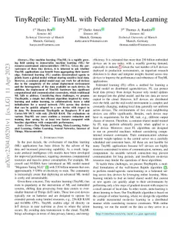 TinyReptile: TinyML with Federated Meta-Learning