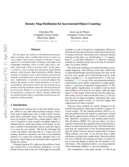 Density Map Distillation for Incremental Object Counting