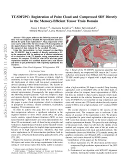 TT-SDF2PC: Registration of Point Cloud and Compressed SDF Directly in
  the Memory-Efficient Tensor Train Domain