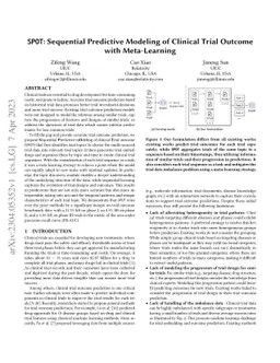 SPOT: Sequential Predictive Modeling of Clinical Trial Outcome with
  Meta-Learning