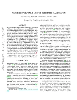 Asymmetric Polynomial Loss For Multi-Label Classification