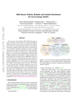 HRS-Bench: Holistic, Reliable and Scalable Benchmark for Text-to-Image
  Models