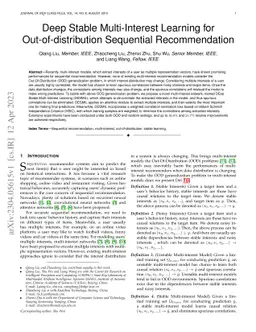 Deep Stable Multi-Interest Learning for Out-of-distribution Sequential
  Recommendation