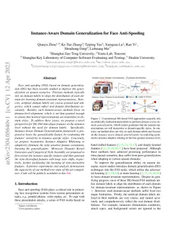 Instance-Aware Domain Generalization for Face Anti-Spoofing