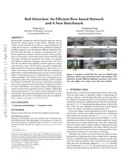 Rail Detection: An Efficient Row-based Network and A New Benchmark
