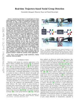 Real-time Trajectory-based Social Group Detection