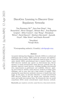 DiscoGen: Learning to Discover Gene Regulatory Networks