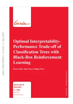 Optimal Interpretability-Performance Trade-off of Classification Trees
  with Black-Box Reinforcement Learning