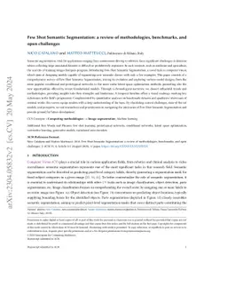 Few Shot Semantic Segmentation: a review of methodologies, benchmarks,
  and open challenges