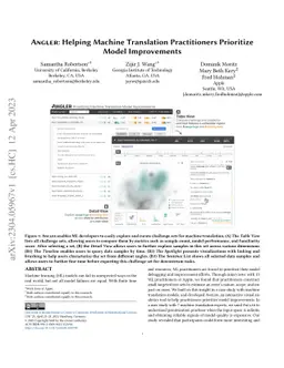 Angler: Helping Machine Translation Practitioners Prioritize Model
  Improvements