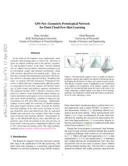 GPr-Net: Geometric Prototypical Network for Point Cloud Few-Shot
  Learning
