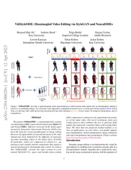 VidStyleODE: Disentangled Video Editing via StyleGAN and NeuralODEs