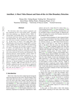 AutoShot: A Short Video Dataset and State-of-the-Art Shot Boundary
  Detection