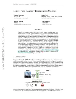 Label-Free Concept Bottleneck Models