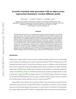 Accurate transition state generation with an object-aware equivariant
  elementary reaction diffusion model