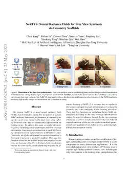 NeRFVS: Neural Radiance Fields for Free View Synthesis via Geometry
  Scaffolds