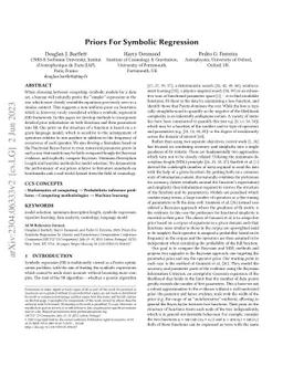 Priors for symbolic regression