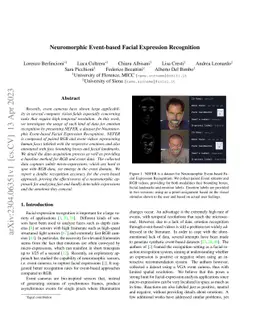 Neuromorphic Event-based Facial Expression Recognition
