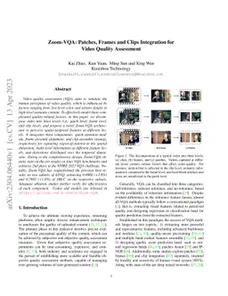 Zoom-VQA: Patches, Frames and Clips Integration for Video Quality
  Assessment