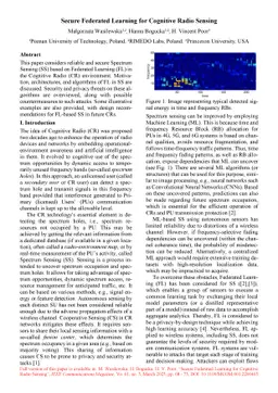 Secure Federated Learning for Cognitive Radio Sensing