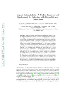 Beyond Submodularity: A Unified Framework of Randomized Set Selection
  with Group Fairness Constraints